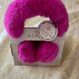 Aspen Pink Faux Fur Earmuffs